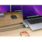 HD 7-in-2 USB-C Hub for MBPro M1/M2 space grey