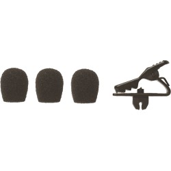 Bonnettes - Noires pour MX153 + pince micro Shure