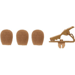 Bonnettes - Marron pour MX153 + pince micro Bonnettes - SHURE