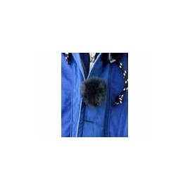 Lavalier Gris - Paire de bonnettes à poils pour micros cravatte - Couleur Gris Rycote