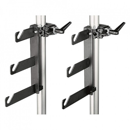 Crochets + clamps Jeu de 2 crochets triples + 2 pinces S Manfrotto