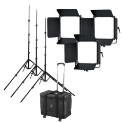 Kit lumière 3 panneaux reportage PBS-Leds
