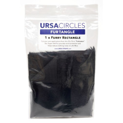 Pièce de fourrure - Noir Pièce de fourrure - Noir 30x15c