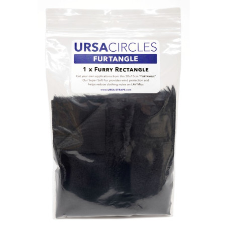 Pièce de fourrure - Noir Pièce de fourrure - Noir 30x15c