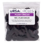 Pack 100 Plush Circles noir