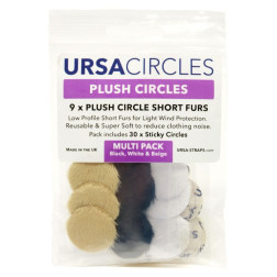 Kit de plush cercles 3 couleurs B/N/C (x9) & 30 stickies