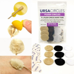 Kit de plush cercles 3 couleurs x9 et 30 stickies URSA Straps
