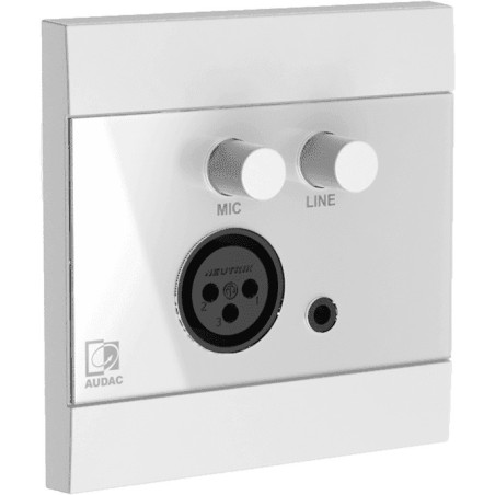 WP210-W - ARES - Panneau mural universel - mic/line - bl AUDAC