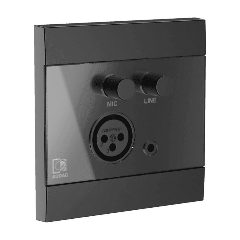 WP210-B - ARES - Panneau mural universel - mic/line - noir WP210-B - ARES - Panneau mural universel - mic/line - noir