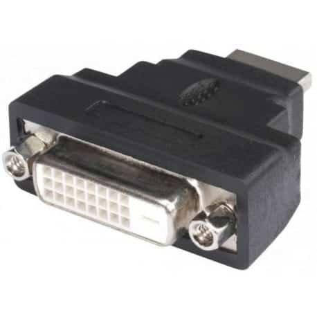 Adaptateur HDMI male - DVI femelle droit, Noir PBS