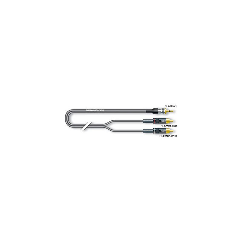 Cable Mini-jack stéréo - mini-jack stéréo, HICON 15 mètres Cable Mini-jack stéréo - mini-jack stéréo, HICON 15 mètres