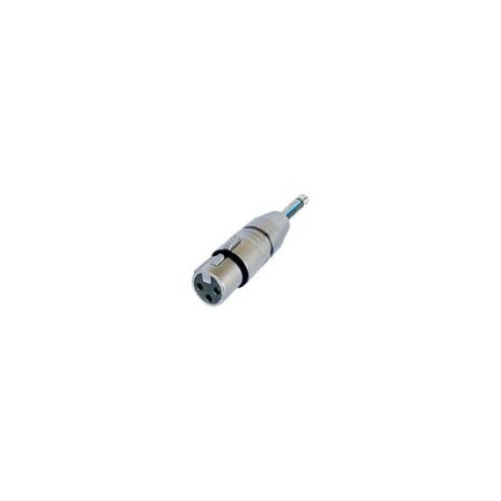 Adaptateur XLR3 Femelle vers Jack 6.35 Mono Neutrik