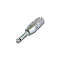 XLR mâle 3 broches - jack mono 1/4" Neutrtik - Adaptateu Neutrik