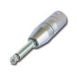XLR mâle 3 broches - jack mono 1/4" XLR mâle 3 broches - jack mono 1/4"
