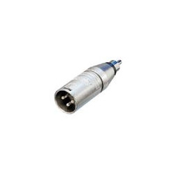 XLR mâle 3 broches - fiche RCA/phono Neutrik