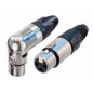Cordon XLR Coude orientable mâle vers femelle Cordon XLR Coude orientable mâle vers femelle