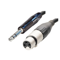XLR3 Fem Jack Stereo XLR3 Femelle 0.6m PBS
