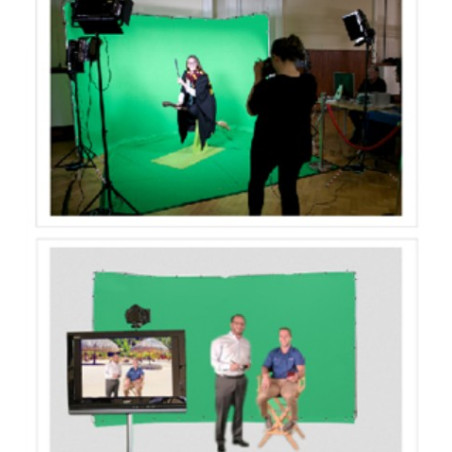 Fond vert pliant chromakey 4x2.4m Fond pliable vert chro