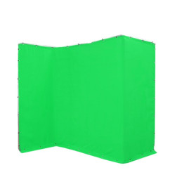Fond vert pliant chromakey 4x2.4m Fond pliable vert chro E-Image
