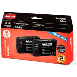 Pack 2 Batteries type LP-E6 1650mAh HAHNEL BATTERIE COMP