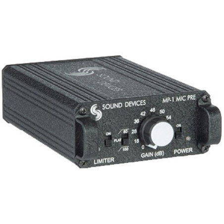 Préampli micro seul Préampli micro seul, limiteur, alim Sound Devices