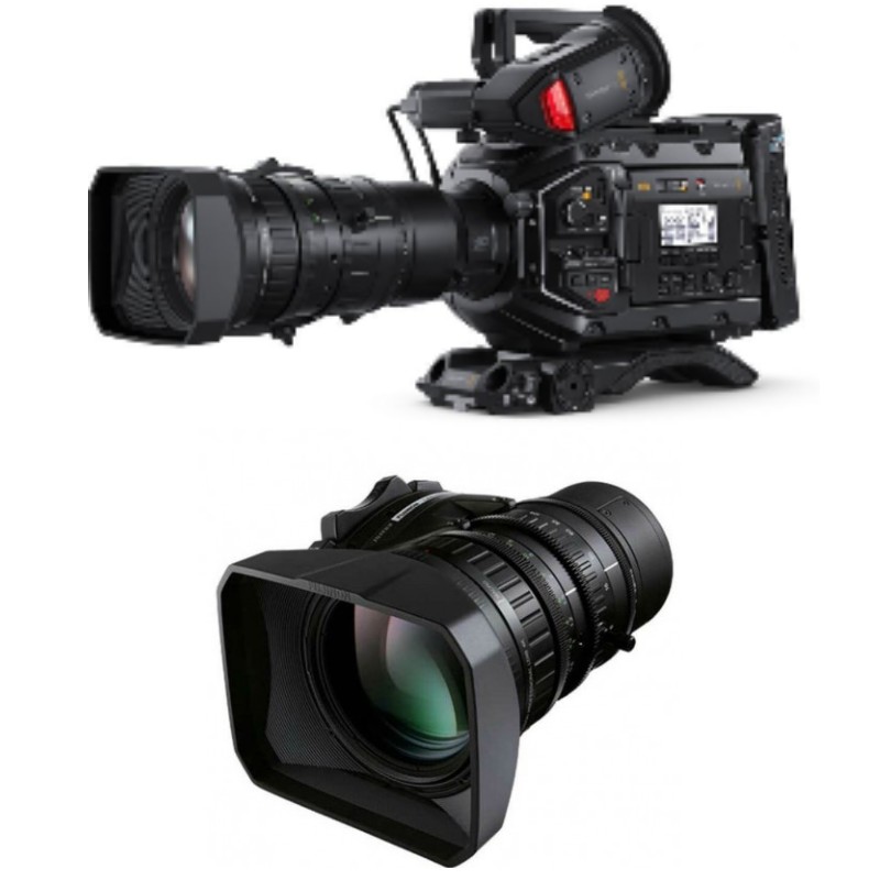 Ursa Broadcast G2 avec LA16x8 BRM Optique 4K Blackmagic Design