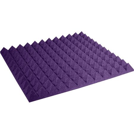 2PYR22PUR-HP - Studiofoam Pyramid 2x24x24" Mauve (boite AURALEX ACOUSTICS
