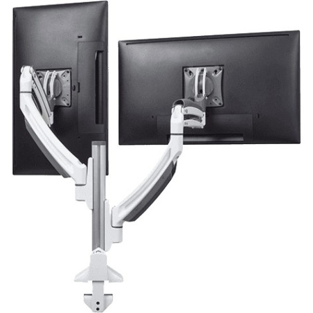 Bureau - Support moniteur double Kontour Blanc CHIEF