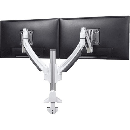 Bureau - Support moniteur double Kontour Blanc CHIEF