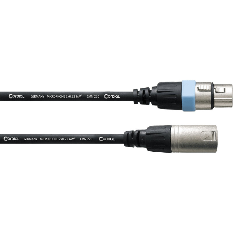 Symétrique Rean - XLR mâle/XLR femelle - 20m Symétrique Rean - XLR mâle/XLR femelle - 20m