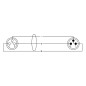 Symétrique Rean Silver - XLR mâle/XLR femelle - 1.5m noir Symétrique Rean Silver - XLR mâle/XLR femelle - 1.5m noir