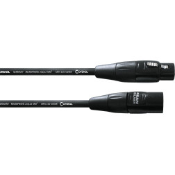 Symétrique Rean Silver - XLR mâle/XLR femelle - 7.5m noir CORDIAL