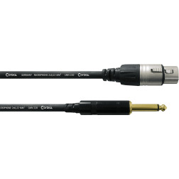 Asymétrique Rean - XLR femelle/Jack mâle mono - 7.5m CORDIAL