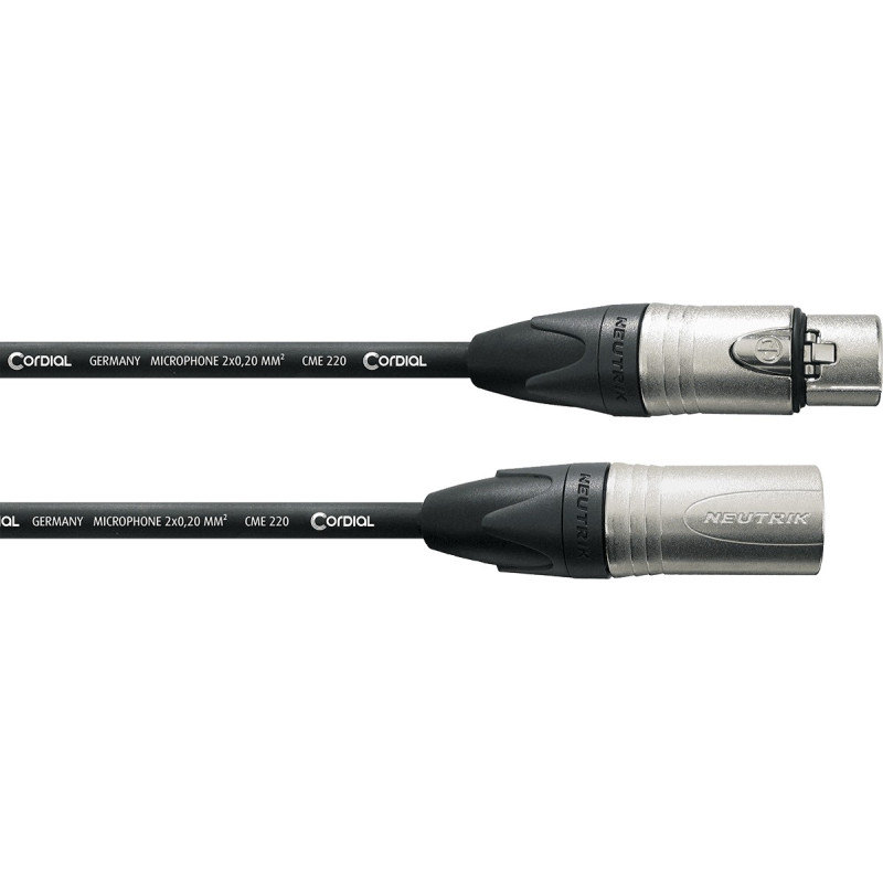 Symétrique Standard - XLR mâle/XLR femelle - 5m