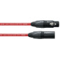 Symétrique Standard - XLR mâle/XLR femelle - 5m rouge Symétrique Standard - XLR mâle/XLR femelle - 5m rouge