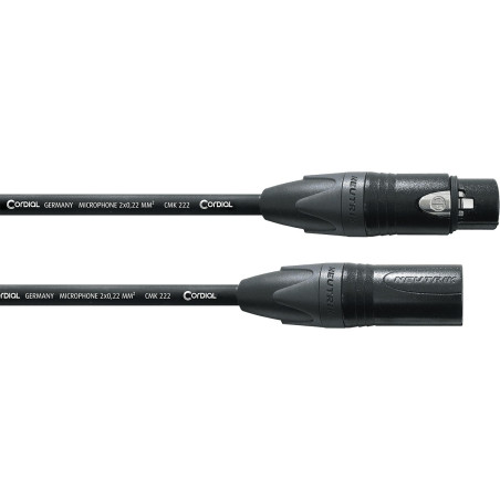 Symétrique Standard - XLR mâle/XLR femelle - 10m Symétri CORDIAL