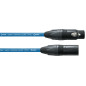 Symétrique Standard - XLR mâle/XLR femelle - 10m bleu Symétrique Standard - XLR mâle/XLR femelle - 10m bleu