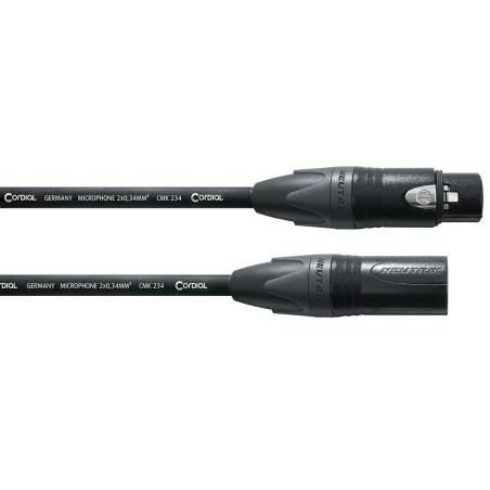 Symétrique Longue portée - XLR mâle/XLR femelle - 20m Sy CORDIAL
