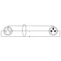 Symétrique - XLR mâle/XLR femelle - 5m
