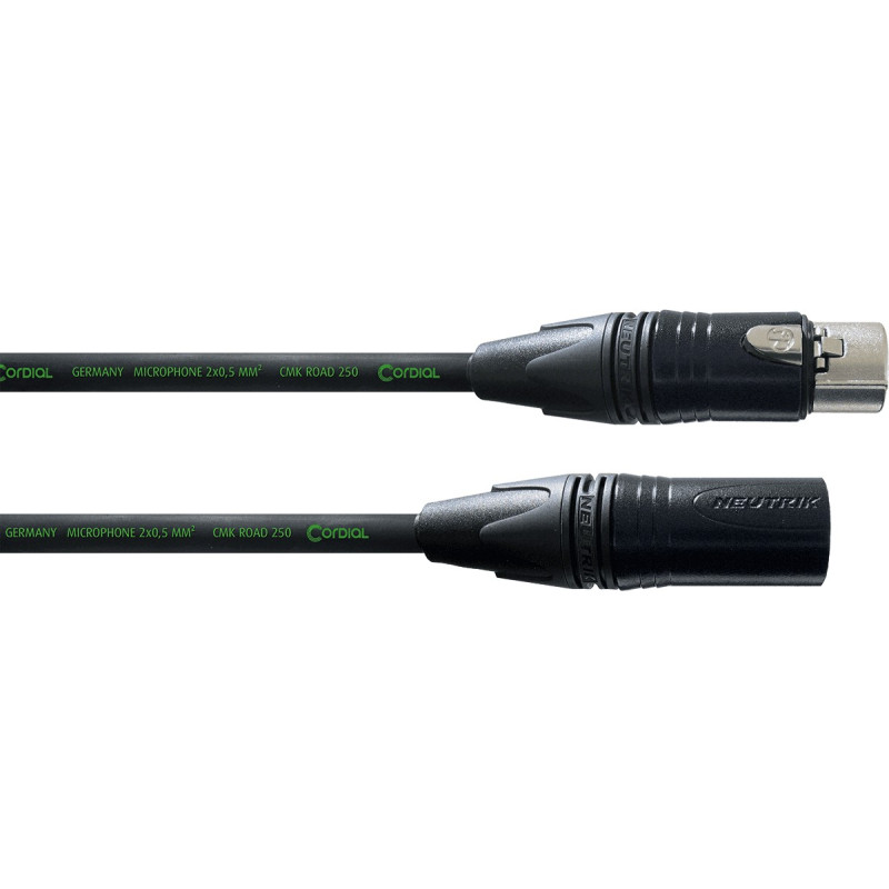 Symétrique - XLR mâle/XLR femelle - 10m
