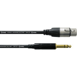 XLR femelle/Jack stÃ©rÃ©o mÃ¢le - 6m CORDIAL
