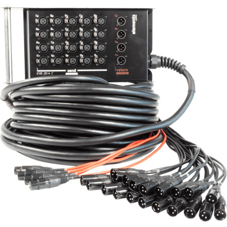 EYB20-4C30 Elements - XLR 20 entrées/4 sorties - 30m Ele CORDIAL