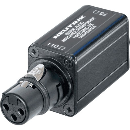 Transformateurs d'impédance AES/EBU - XLR 3 pôles fem. prolong NEUTRIK