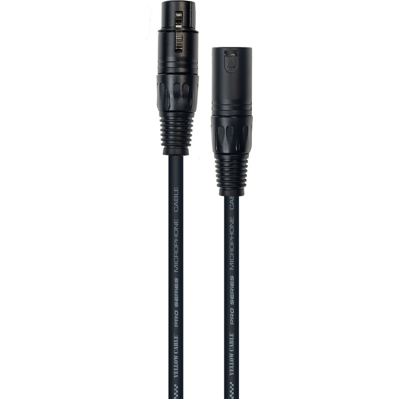 ECO-M05X Profile XLR-3 male femelle 5m YELLOW CABLE ECO-M05X Profile XLR-3 male femelle 5m YELLOW CABLE