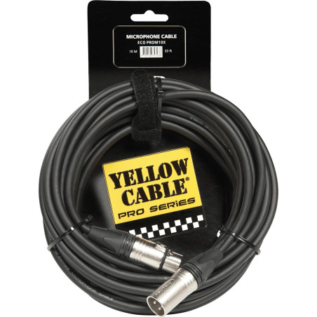 Neutrik - XLR maleXLR femelle 10m Neutrik - XLR maleXL YELLOW CABLE
