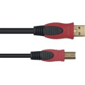 Câble USB A mâle/B mâle 3m YELLOW CABLE