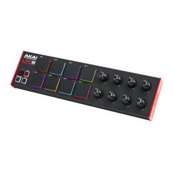 LPD8MK28 pads RVB, 8 potentiomètres 8 pads RVB, 8 potent AKAI PROFESSIONAL