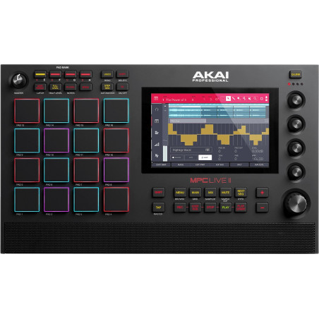 MPC-LIVE2 16 pads, 4 encodeurs, 7" multitouch, batterie li-ion