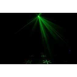 PHEBUS2 - Combo 3-en-1 derby, stroboscope ou wash, laser ALGAM LIGHTING