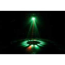 SUNFLOWER - Combo 3-en-1 soleil, stroboscope, laser ALGAM LIGHTING